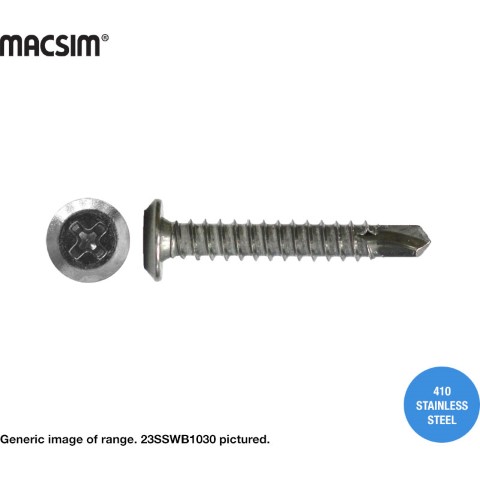 SCREW SDM WAFER SS304 10-24 X 30